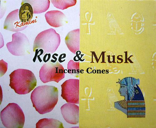 Kamini Rose & Musk incense cones